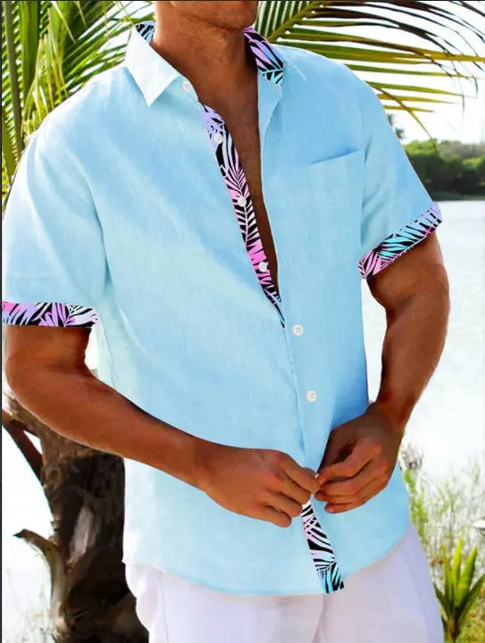 Men's 3D Printed Casual Slim Shirt LUCTEC SHOP